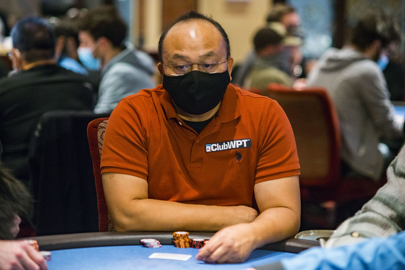 Chipp Xiong had an uphill battle to climb playing in a ClubWPT Five Diamond qualifer - but now he's in Las Vegas. (Joe Giron photo)